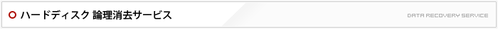 ハードディスク 論理消去サービス